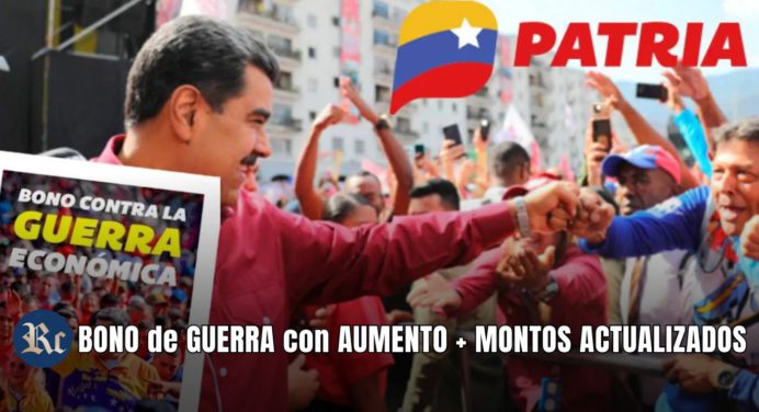 BONO de GUERRA con AUMENTO + MONTOS ACTUALIZADOS