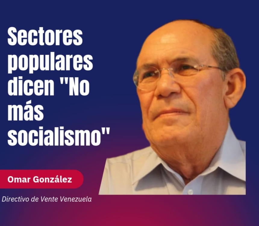 Omar González: Sectores populares dicen "no más socialismo"