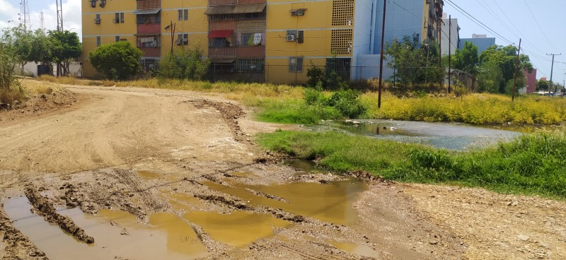 Tubería de aguas de cloacas colapsa frente al bloque I en García
