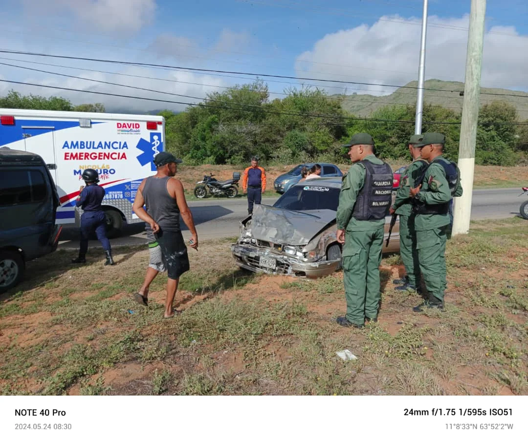 Margarita: Accidente en La Mira deja un lesionado +Fotos
