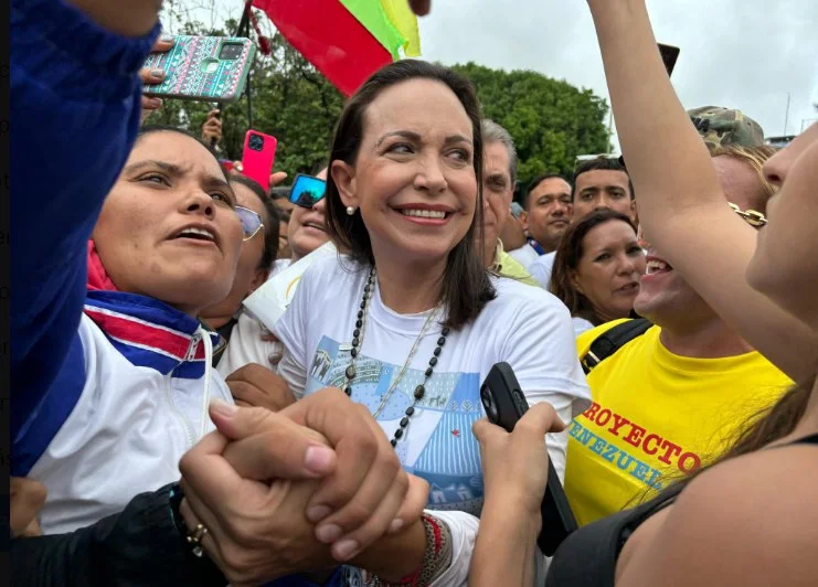 La dirigente de Vente Venezuela sigue su gira por el país que la ha llevado en las últimas semanas a los estados: Portuguesa, Falcón, Zulia, Trujillo, Apure y Amazonas.