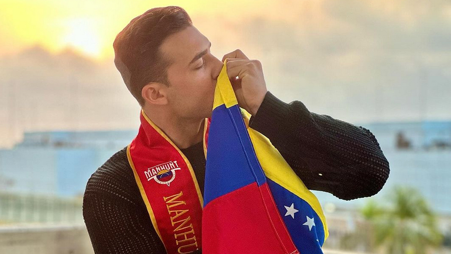 Venezolano Víctor Battista viajó al Manhunt International 2024