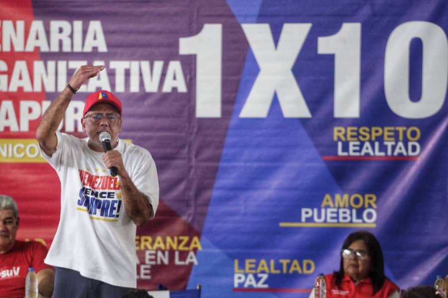 Jorge Rodríguez a militancia de Apure: 1×10 electoral no puede ser una lista de ministerios o alcaldías