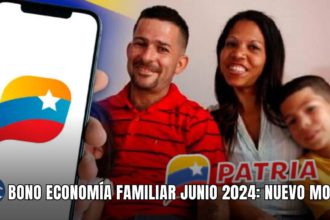 BONO ECONOMÍA FAMILIAR JUNIO 2024: NUEVO MONTO 