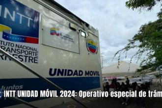 INTT UNIDAD MÓVIL 2024: Operativo especial de trámites