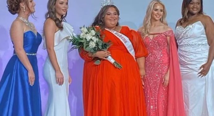 la joven que ganó un concurso de belleza en EEUU y pesa 150 kilos