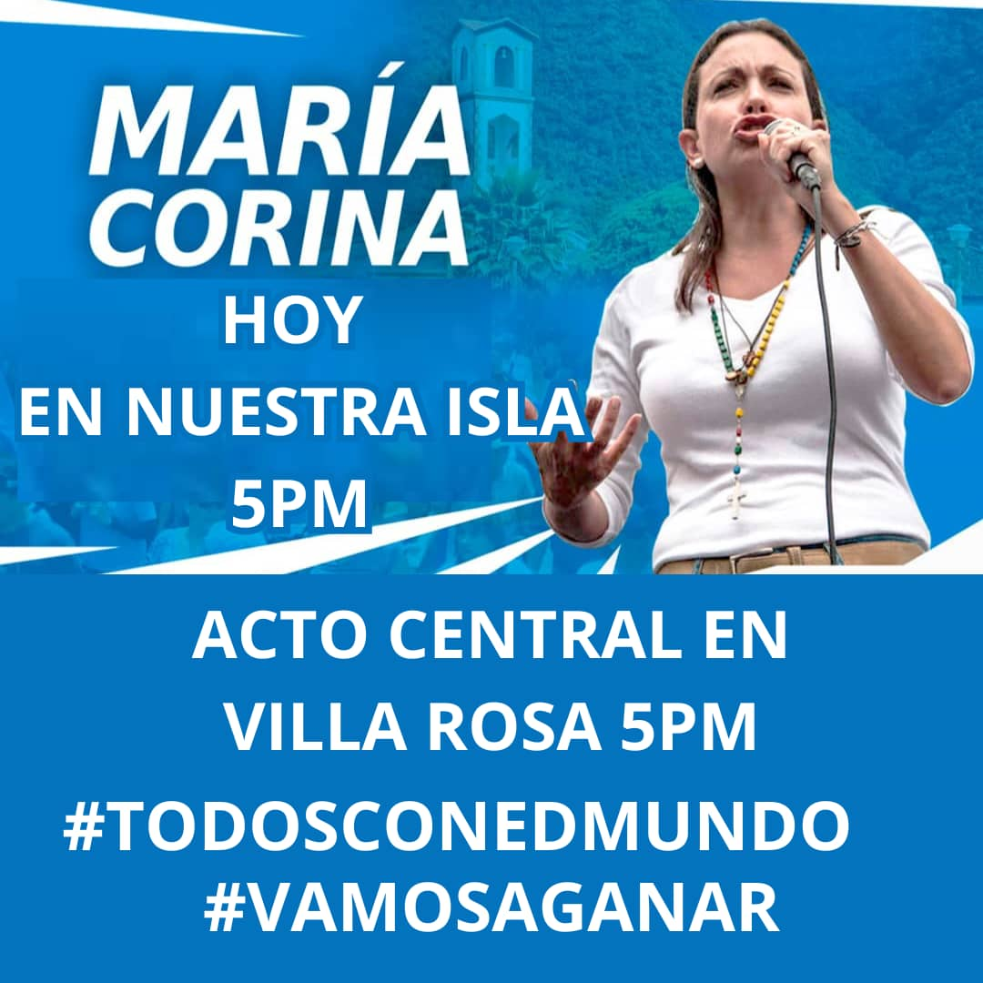 María Corina Presente en Villa Rosa: Acto a las 5PM