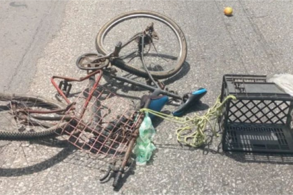 Arrollado ciclista en la Av. JBA a la altura de La Corotera