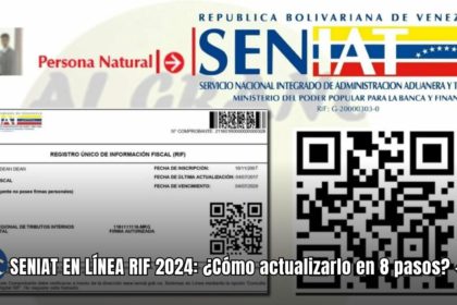 SENIAT EN LÍNEA RIF 2024: ¿Cómo actualizarlo en 8 pasos? +GUÍA