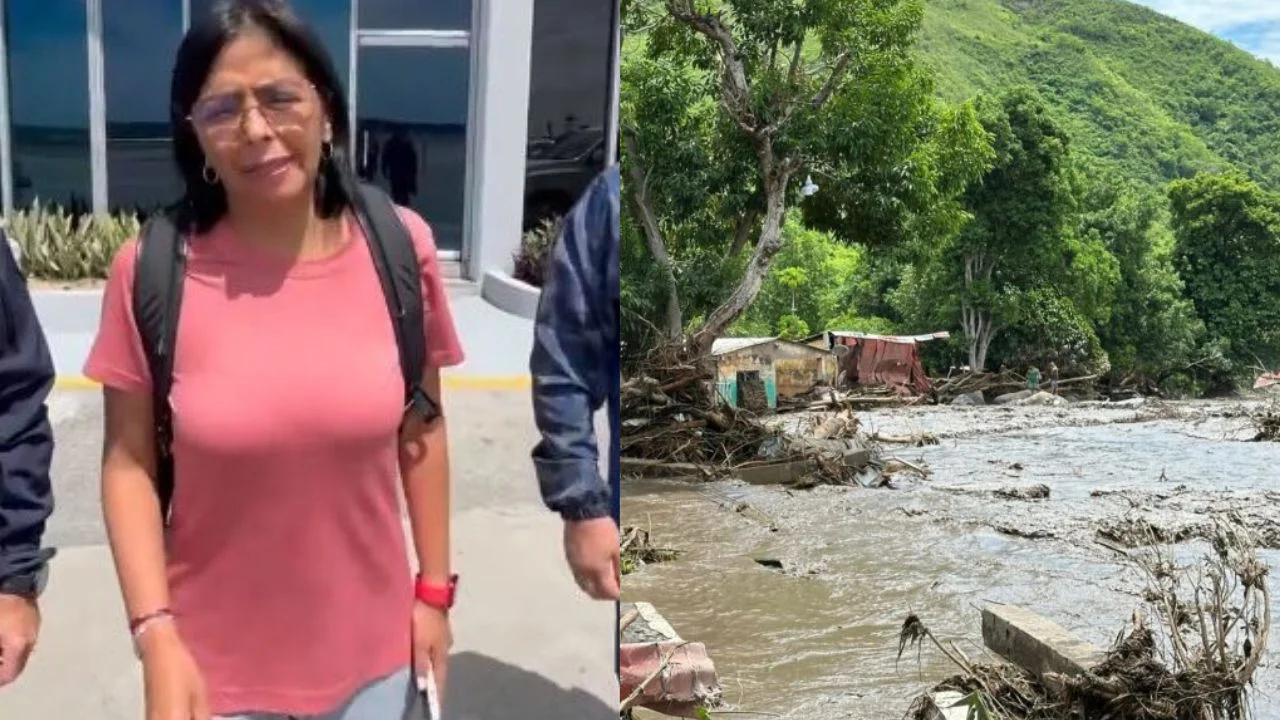 Así fue el recorrido de Delcy Rodríguez en Cumanacoa antes del accidente (+VIDEO)
