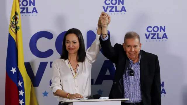 María Corina Machado y Edmundo González