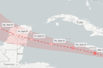 El pronóstico de la trayectoria se tambaleó ligeramente hacia el sur este miércoles después de la tendencia hacia el norte que tenía el martes, lo que significa que el centro del huracán podría dirigirse justo al sur de Jamaica en su lugar, informa CNN.