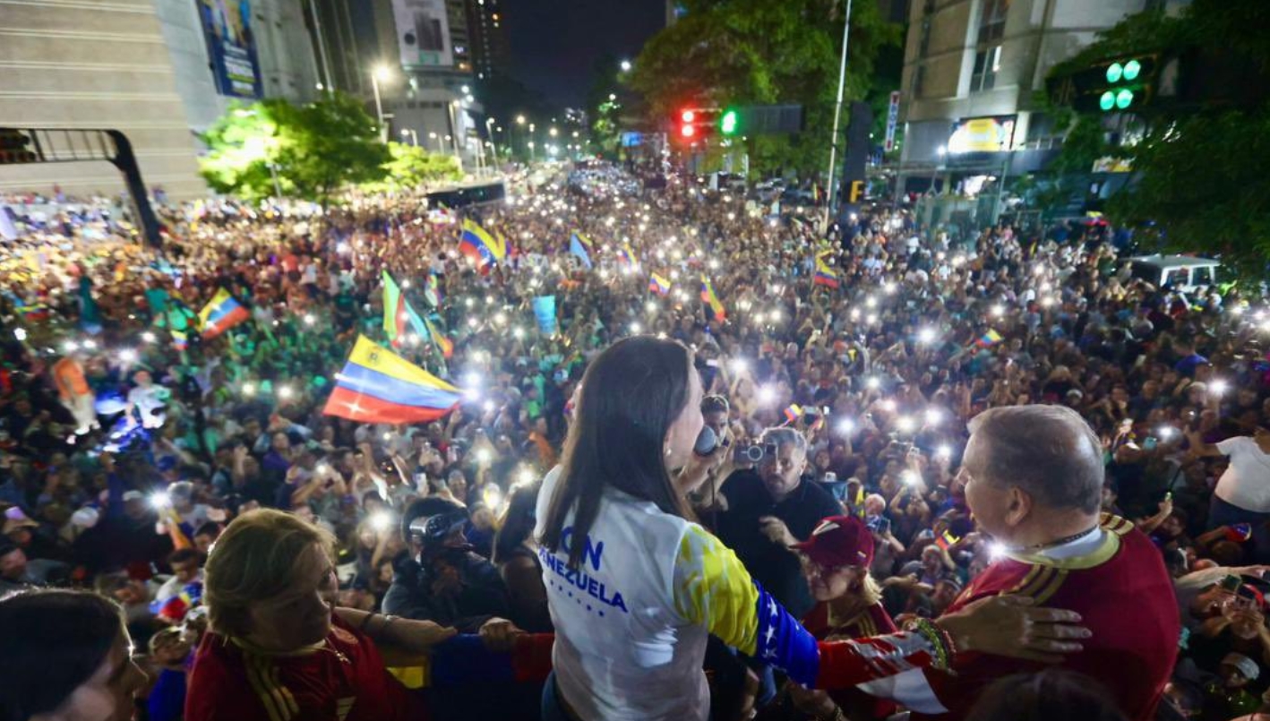 María Corina Machado inició campaña electoral a favor de Edmundo González Urrutia en Caracas