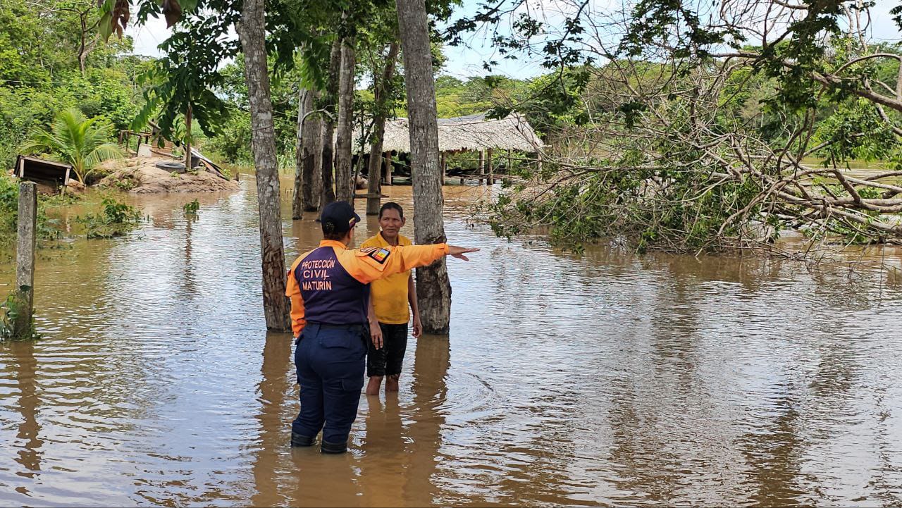 Baja caudal de los ríos Tigre, Guanipa, Mapirito y Amana