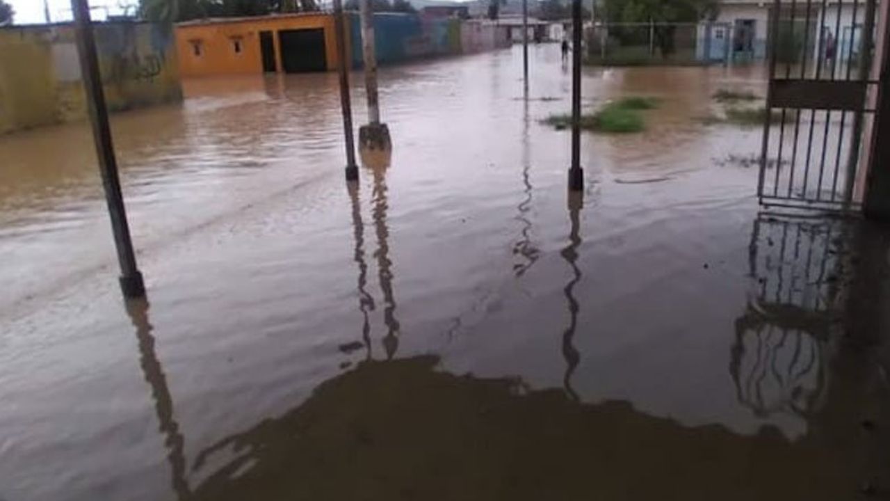 Sectores de Cumana afectados por las fuertes lluvias de las últimas horas