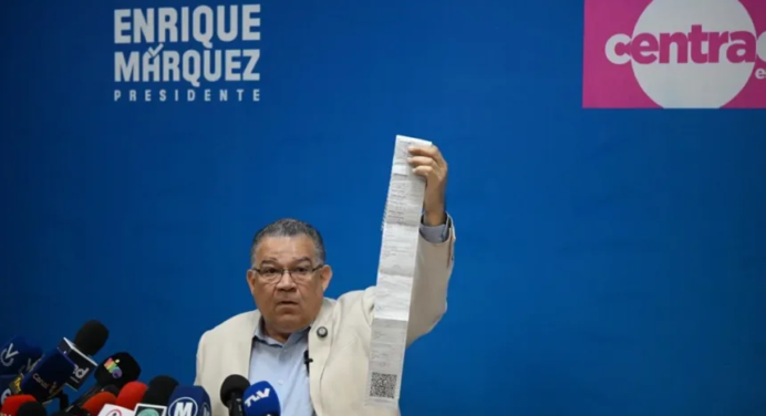Enrique Márquez solicita un conteo voto por voto de las elecciones en Venezuela
