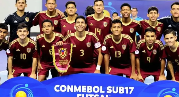 Vinotinto Futsal Sub 17 está en semifinales del sudamericano