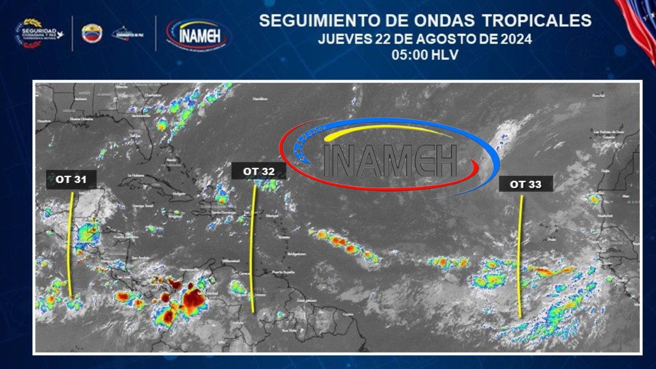 Paso de la onda tropical 32, por el país