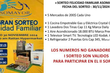 Asomayor Gran Sorteo Familiar