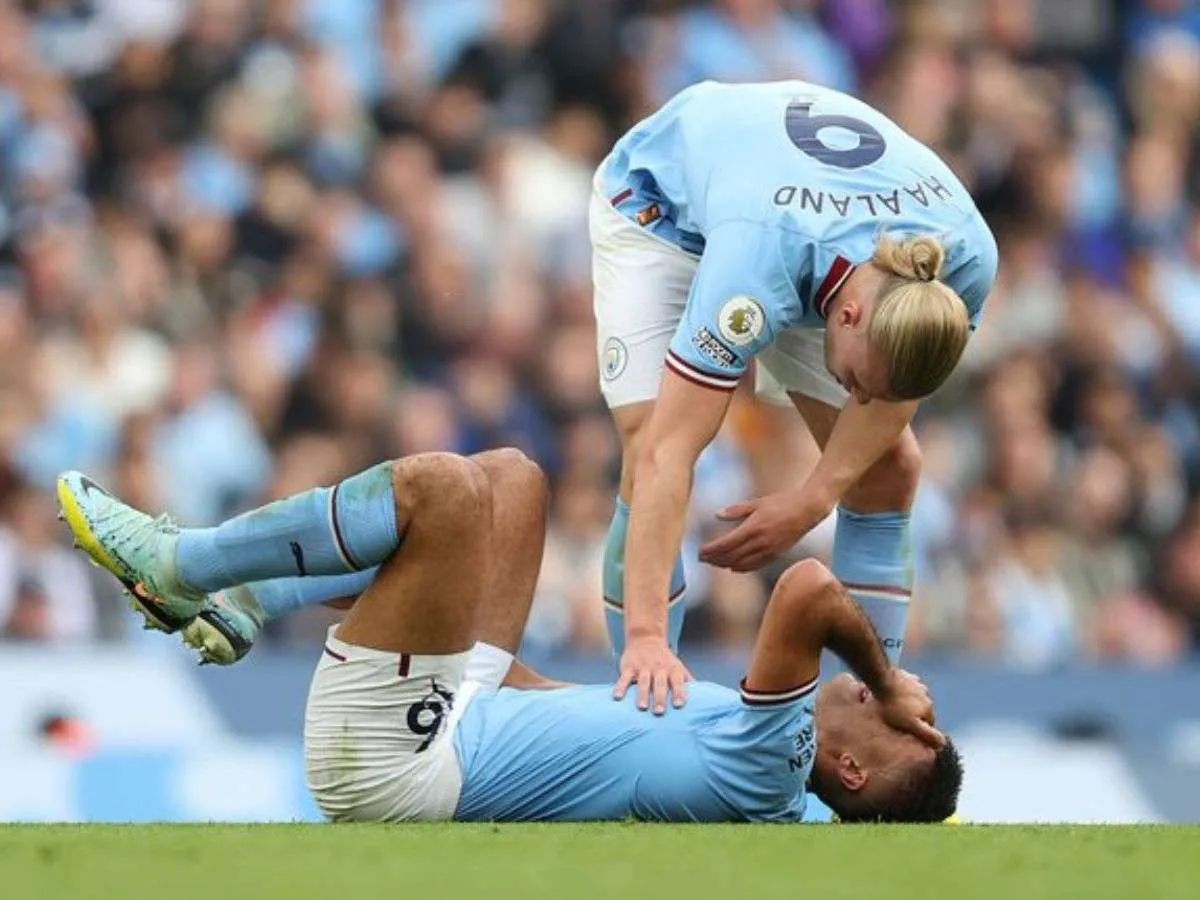 Rodri hace saltar las alarmas en el Manchester City 