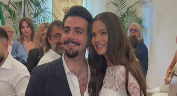 Michelle Bertolini se casó con cantante de Il Volo (+video)
