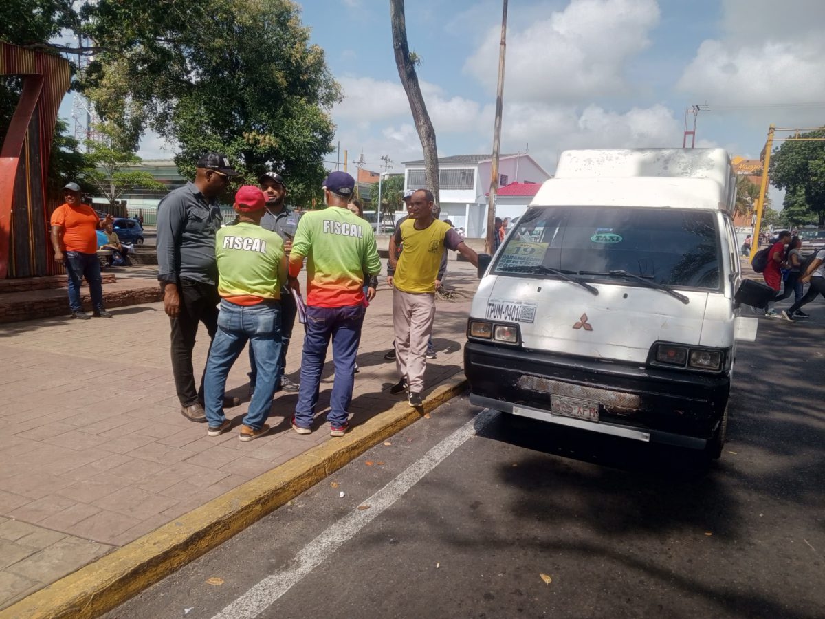 Alcaldía de Maturín junto al INTT activa fiscalización en el casco central