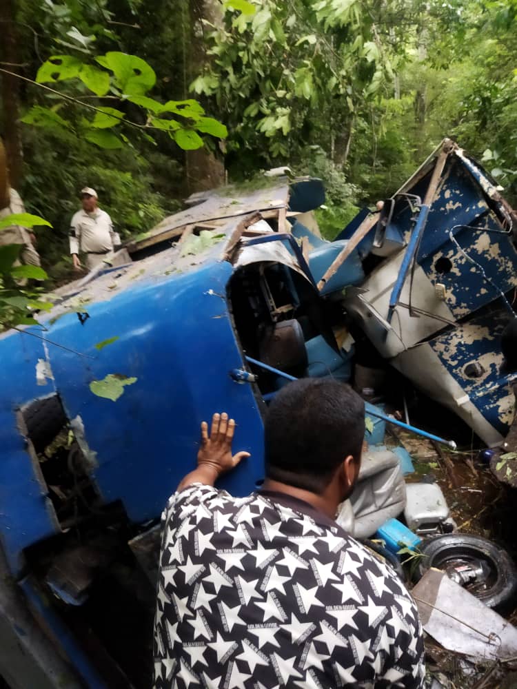 Cinco muertos deja accidente de autobús en la bajada de La Campana en Caripe