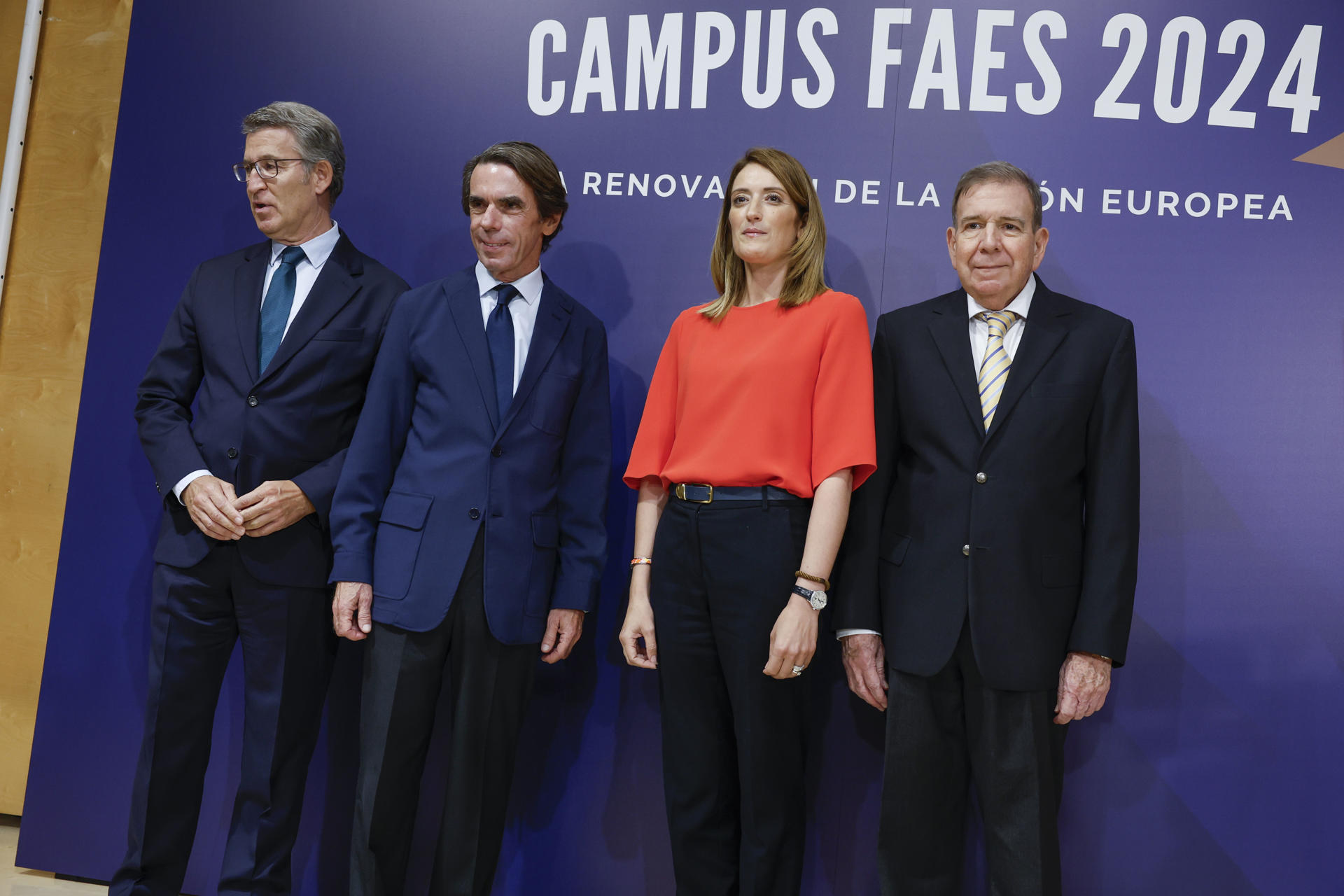 Presidenta del Parlamento Europeo se reúne en Madrid con Edmundo González