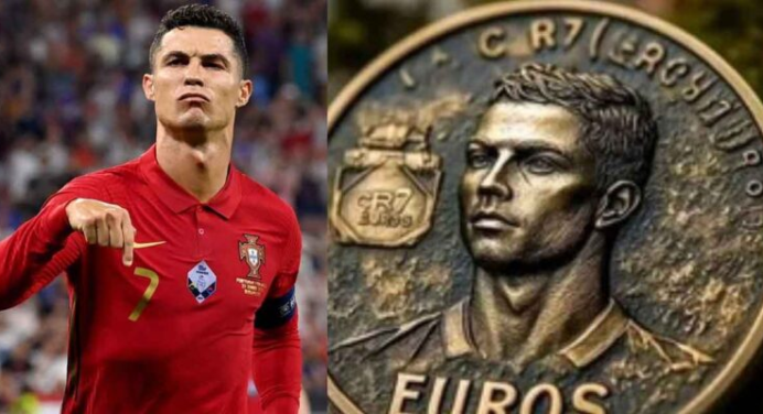 Esta moneda, ya ha comenzado a circular en las redes sociales, y se puede observar la cara de ‘CR7’.