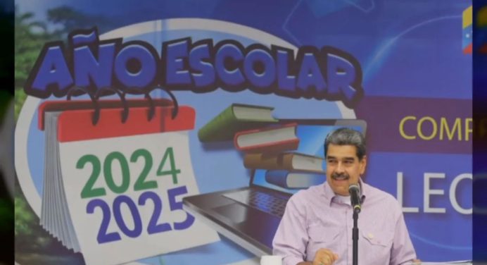 Maduro llama a restaurar la matrícula al 100% y las condiciones laborales de los docentes