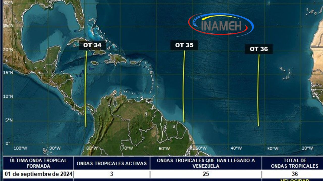 Onda tropical 35 no representa una amenaza para Venezuela