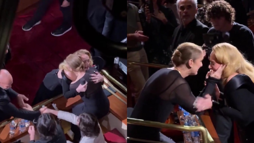 Adele rompe a llorar después de ver a Celine Dion asistiendo a su presentación en Las Vegas