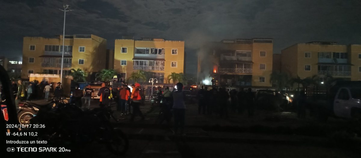 Explosión por fuga de gas en apartamento de Guanta