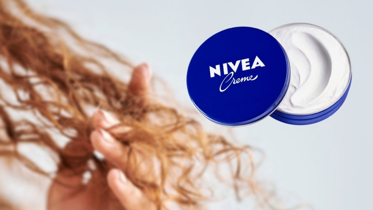 No gastes en acondicionador; prepara la mascarilla con crema Nivea para reparar las puntas dañadas