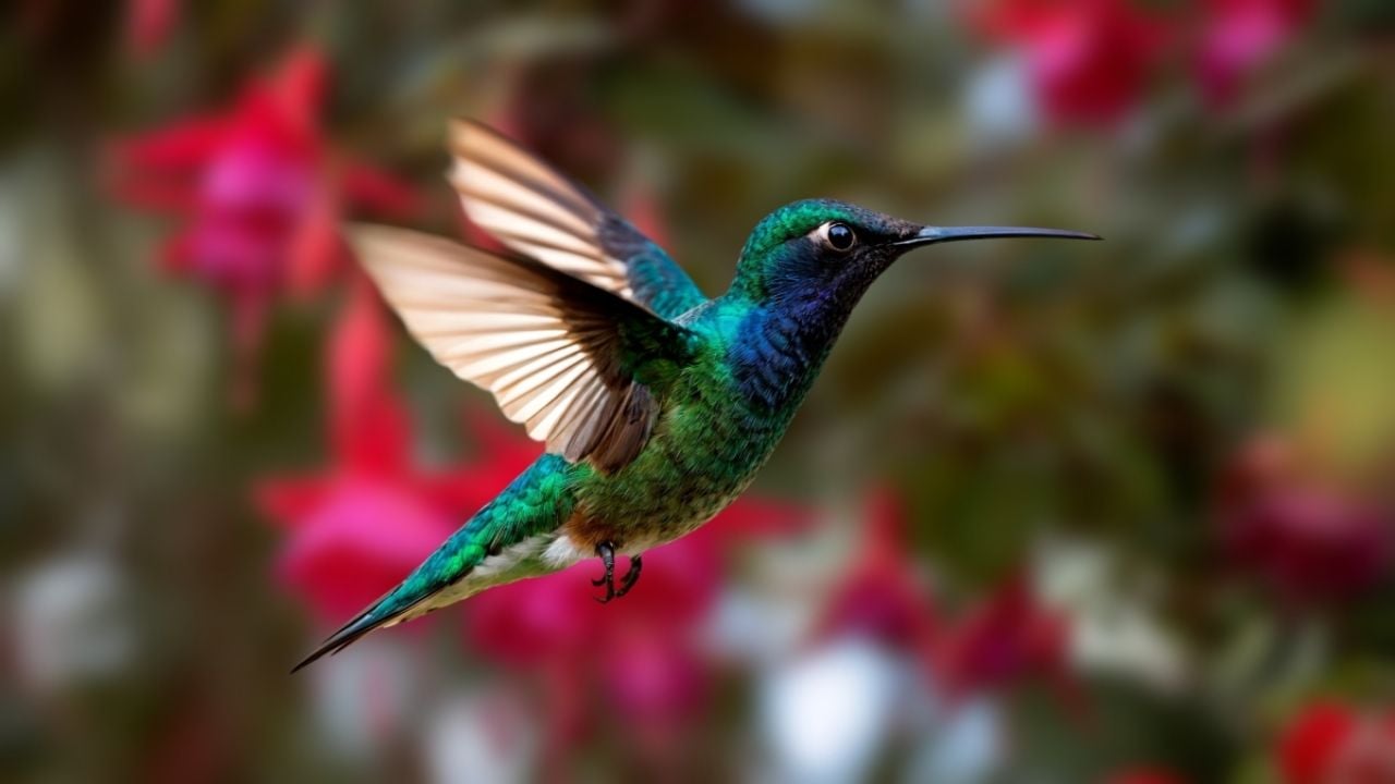 No más bebederos, esta es la hermosa flor que debes poner para que los colibríes visiten tu casa