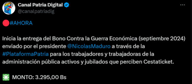 Bono Guerra Económica Octubre 2024: Todo lo que Necesitas Saber