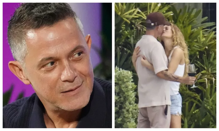 Captan apasionado encuentro de Alejandro Sanz y su novia Candela Márquez