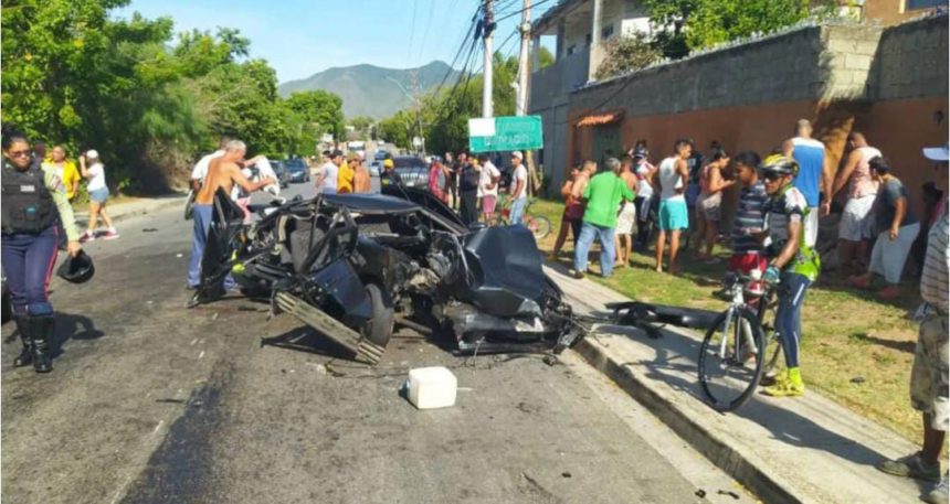 Isla Margarita: Accidente en Agua de Vaca deja seis heridos Un accidente de tránsito grave ocurrió a las 10 a.m. de este domingo 3 de noviembre