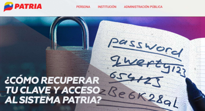 ¿Cómo recuperar tu clave y acceso al Sistema Patria? +GUÍA