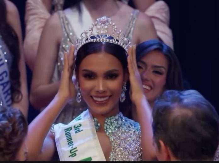 Sakra Guerrero quedó tercera finalista del Miss International 2024