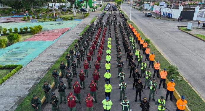 Con más de 250 efectivos despliegan dispositivo de seguridad