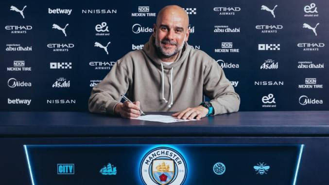 El técnico español de 53 años, que llegó al City en 2016, seguirá en el club hasta junio de 2027.