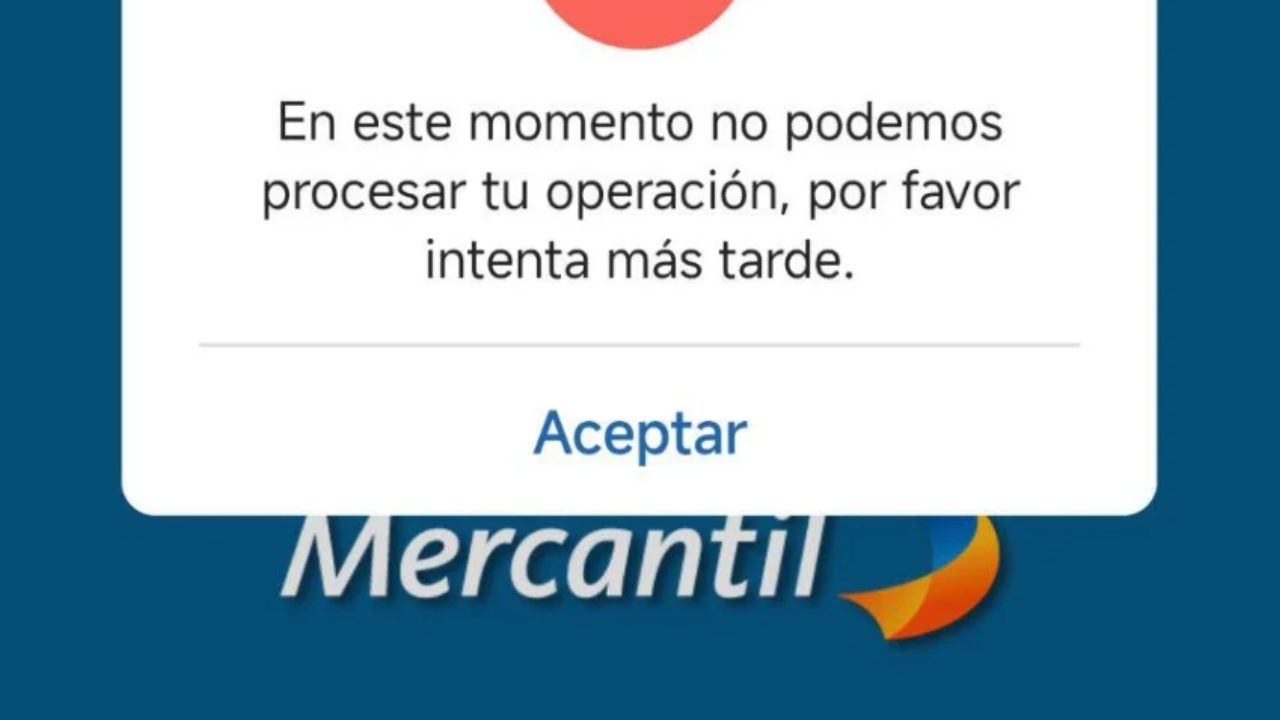 Mercantil presenta falla en su plataforma (Detalles)