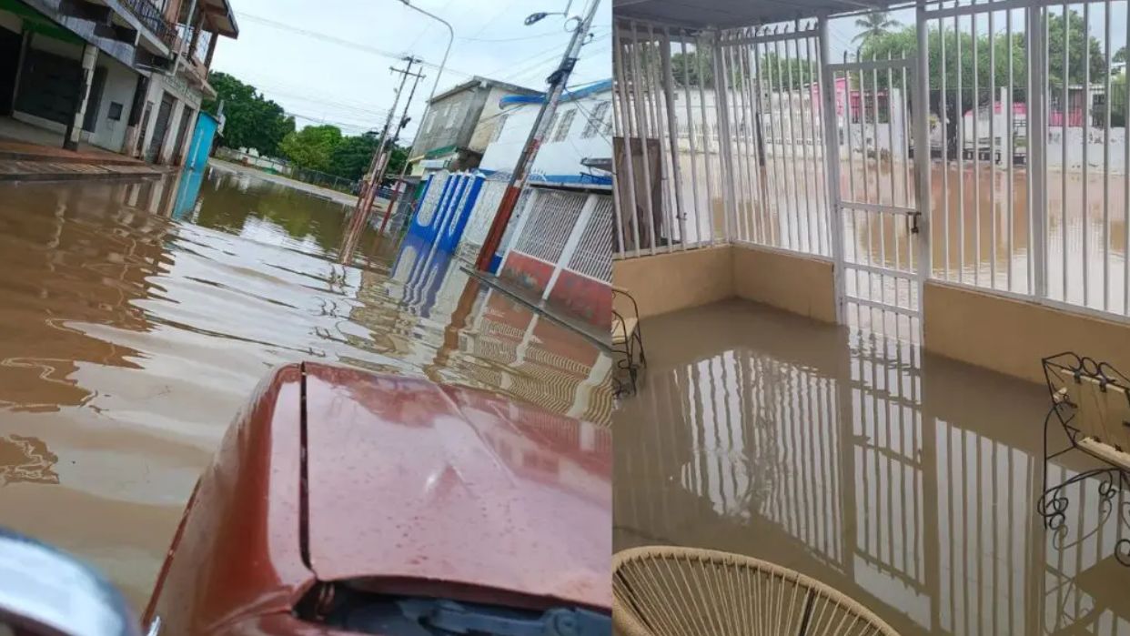 Zulia afectado por inundaciones tras torrenciales lluvias este lunes