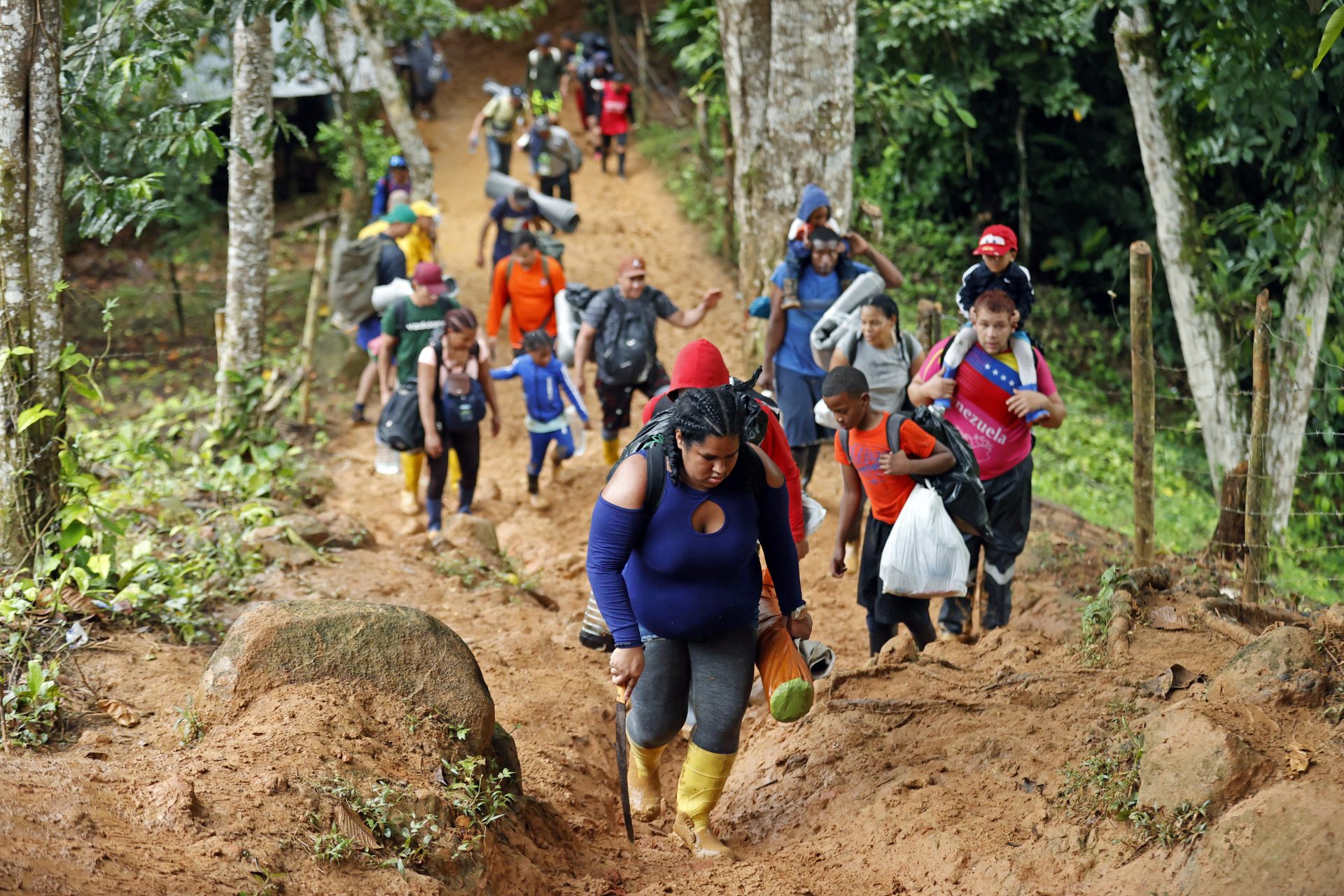 Disminuye tránsito de migrantes por la selva del Darién en 2024