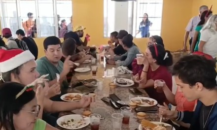 En la UDONE reactivaron el comedor y sirvieron 1200 almuerzos navideños