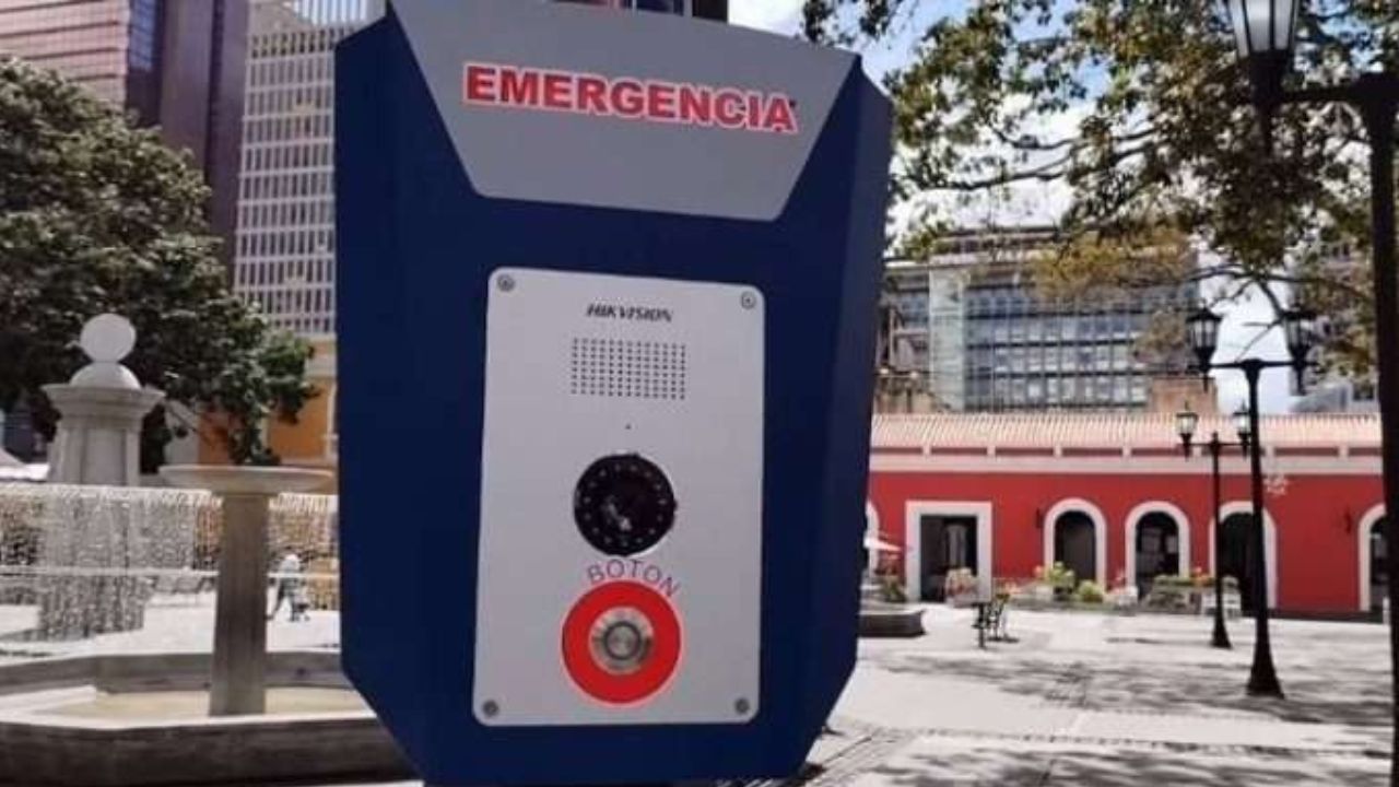 Botones de pánico modernos instalados en Caracas para emergencias