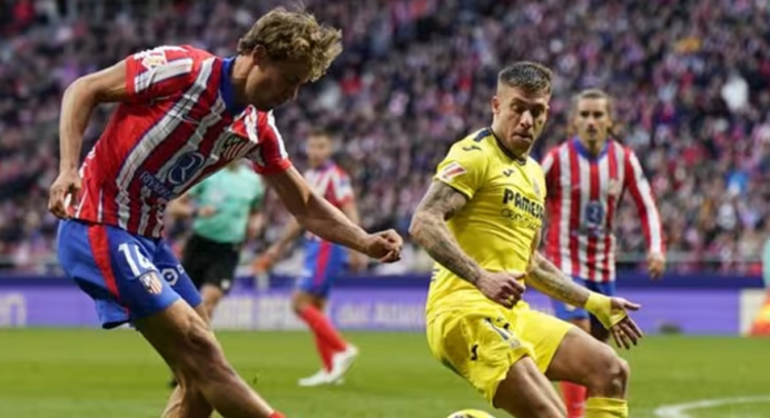 Atlético cede puntos en casa tras empate ante Villarreal