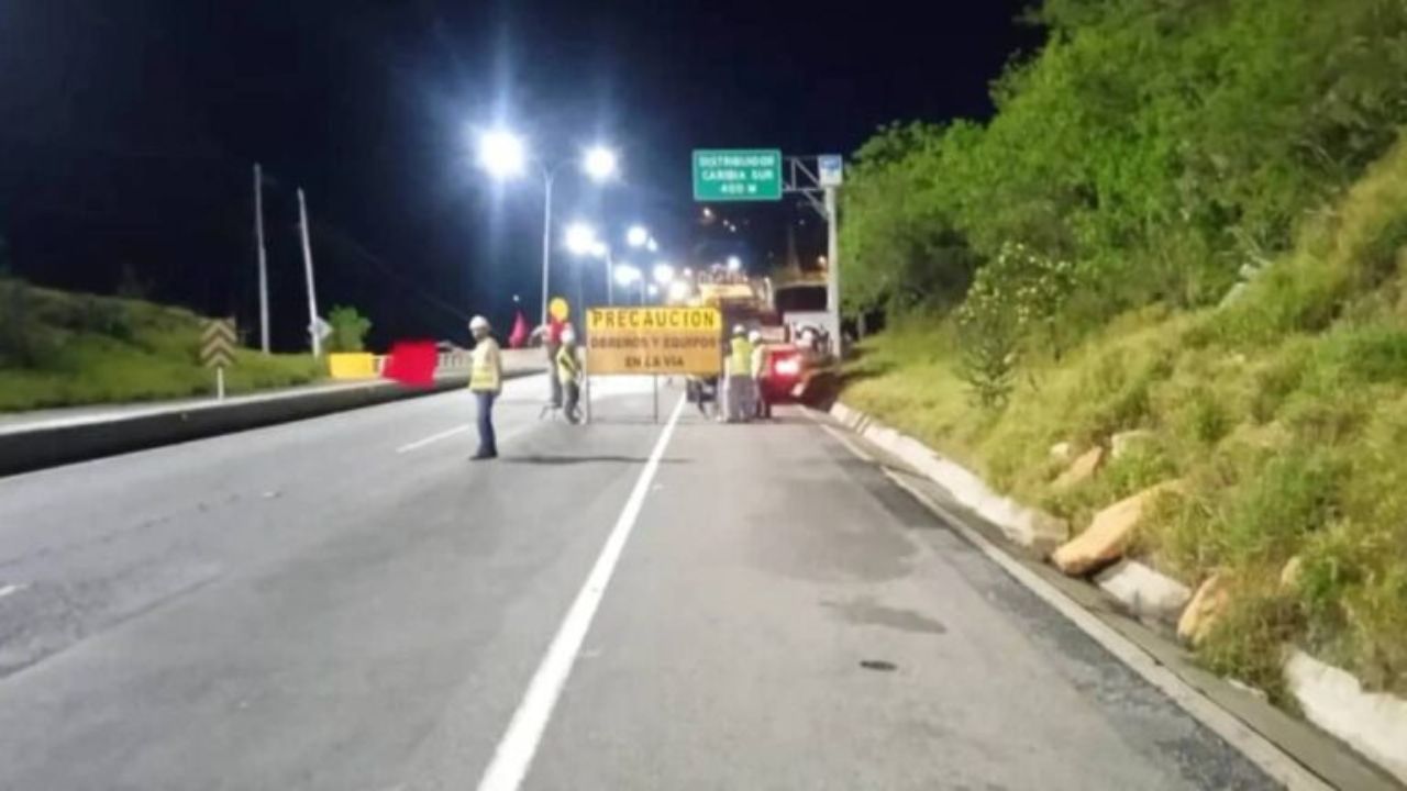 Cierre parcial en la autopista Caracas a partir del lunes 27