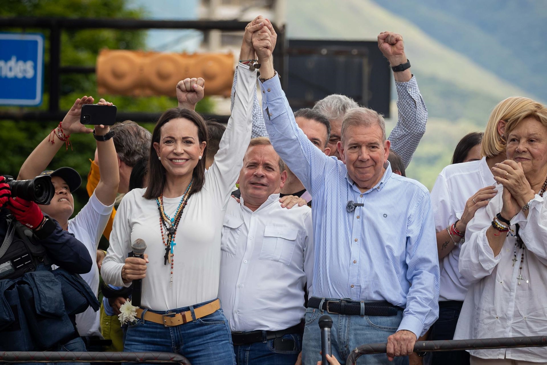 María Corina Machado y Edmundo González cierran el 2024 juntos